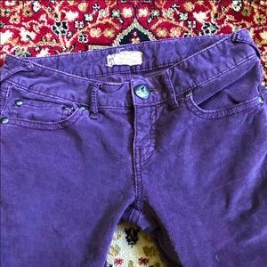 Free People Purple Corduroy Pants